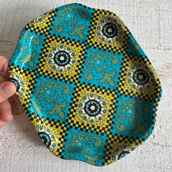 Vintage Metal Retro Rolling Tray - Groovy Herb Tray - Picture 1 of 8